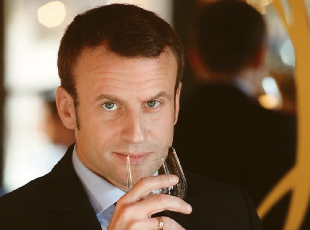 Macron et le vin