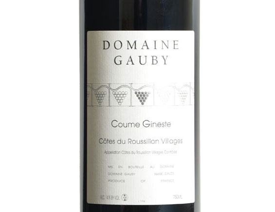 DOMAINE GAUBY COUME GINESTE ROUGE 2012
