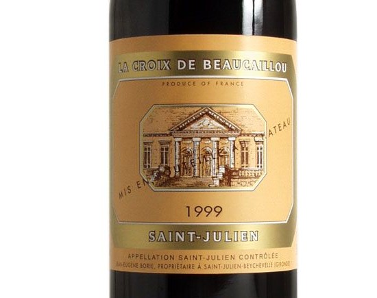 LA CROIX DE BEAUCAILLOU rouge 1999, Second vin du Château Ducru-Beaucaillou