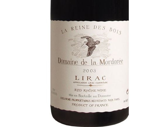 LIRAC cuvée ''LA REINE DES BOIS'' rouge 2003