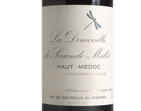 LA DEMOISELLE DE SOCIANDO-MALLET rouge 1994, Second vin du Château Sociando-Mallet