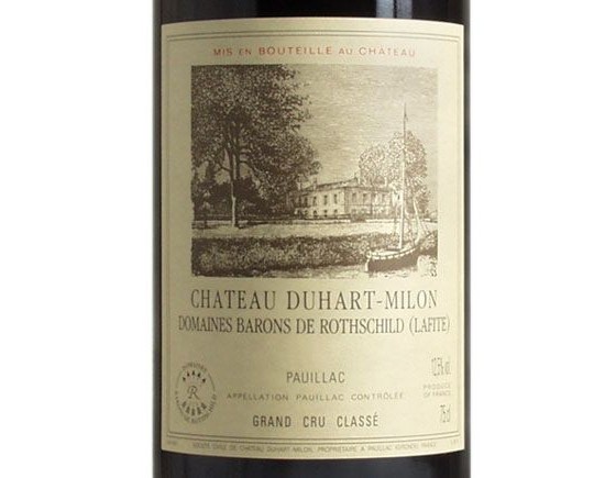 CHÂTEAU DUHART-MILON ROTHSCHILD rouge 1998, Quatrième Cru Classé en 1855