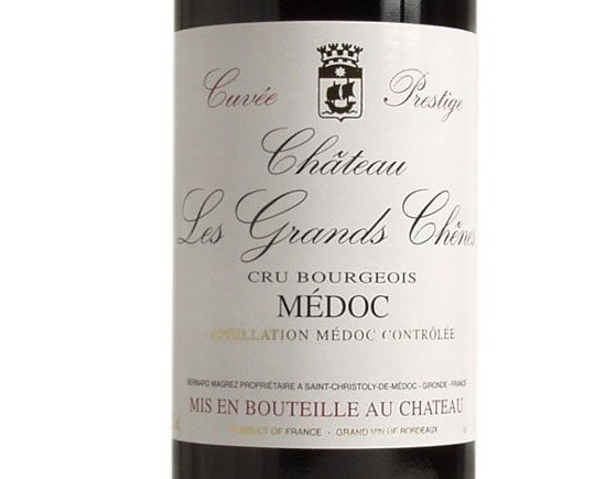CHÂTEAU LES GRANDS CHÊNES rouge 1995, Cuvée Prestige, Cru Bourgeois