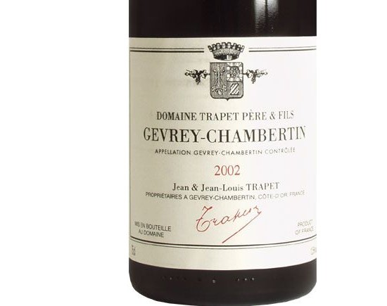 DOMAINE JEAN-LOUIS TRAPET GEVREY CHAMBERTIN ''Cuvée Ostréa'' rouge 2002