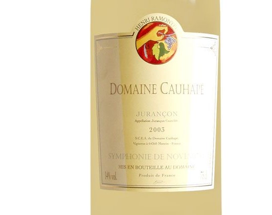 DOMAINE CAUHAPE SYMPHONIE DE NOVEMBRE blanc moelleux 2003