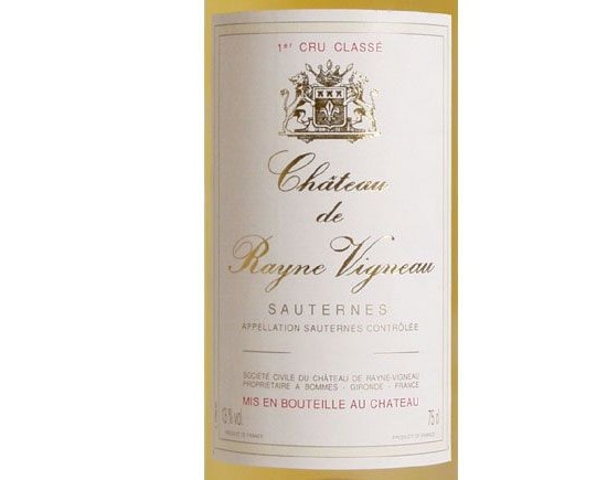 CHÂTEAU DE RAYNE VIGNEAU blanc liquoreux 2005, Premier Cru Classé en 1855