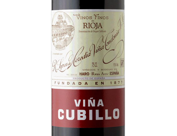 Lopez de Heredia Viña Cubillo Crianza 2016
