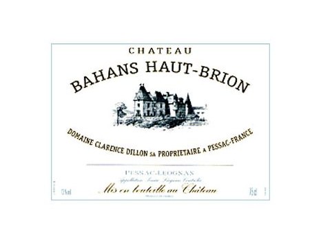BAHANS DE HAUT-BRION 2006 rouge