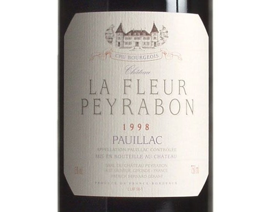 CHÂTEAU LA FLEUR PEYRABON rouge 1998