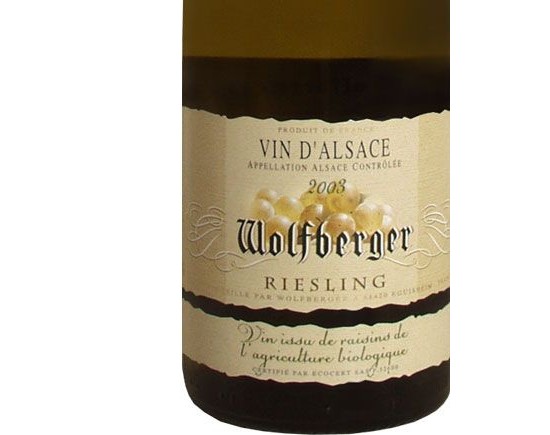 Wolfberger Riesling Bio* blanc 2007 (*Vin issu de raisins de l'agriculture biologique)