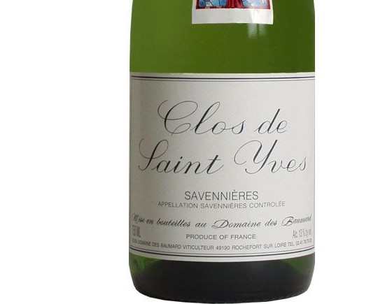 DOMAINE DES BAUMARD SAVENNIÈRES ''Clos Saint Yves'' blanc 2004