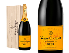 Champagne Veuve Clicquot Brut Carte Jaune sous coffret bois