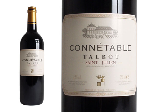 CONNÉTABLE TALBOT rouge 2000, Second vin du Château Talbot