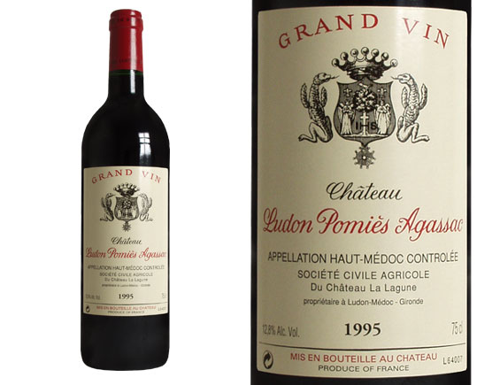 CHÂTEAU LUDON POMIES-AGASSAC rouge 1995, Second vin du Château La Lagune 