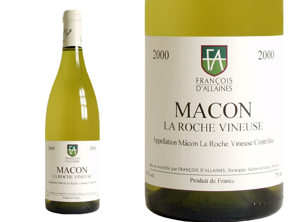 FRANCOIS D'ALLAINES Mâcon ''La Roche Vineuse'' blanc 2000