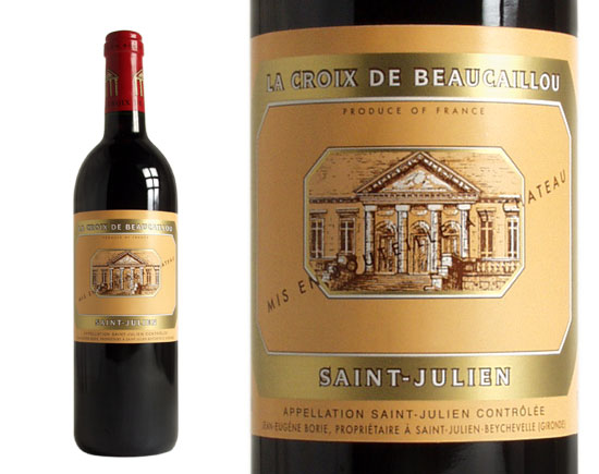 LA CROIX DE BEAUCAILLOU rouge 2001, Second vin du Château Ducru-Beaucaillou