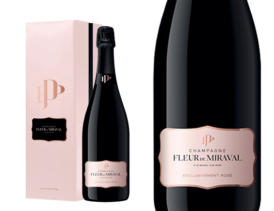 Champagne Fleur de Miraval rosé édition ER1 sous coffret