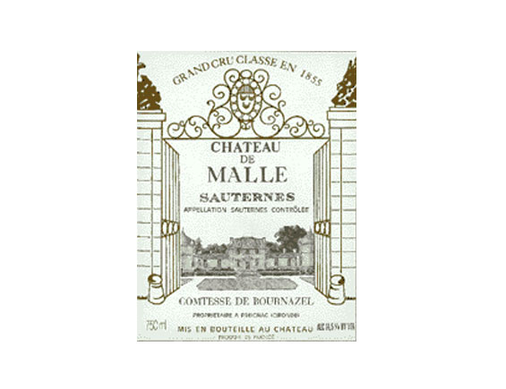 CHÂTEAU DE MALLE blanc liquoreux 2004, Second Cru Classé en 1855