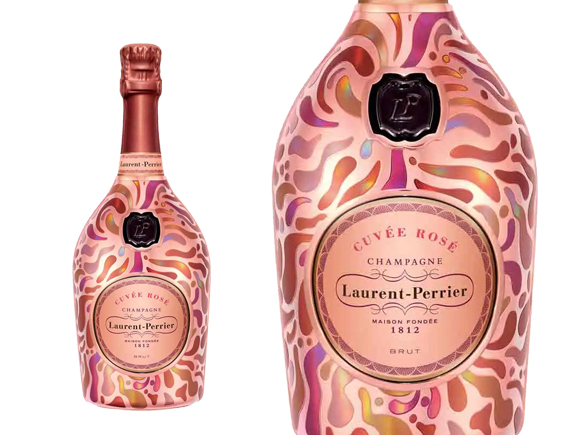 Champagne Laurent-Perrier Cuvée Rosé Robe Pétale Édition Limitée 