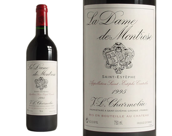 LA DAME DE MONTROSE rouge 1995, Second vin du Château Montrose